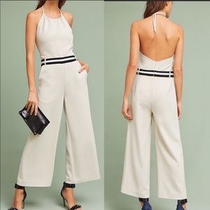 NWT Anthropologie laveer white ivory jumpsuit